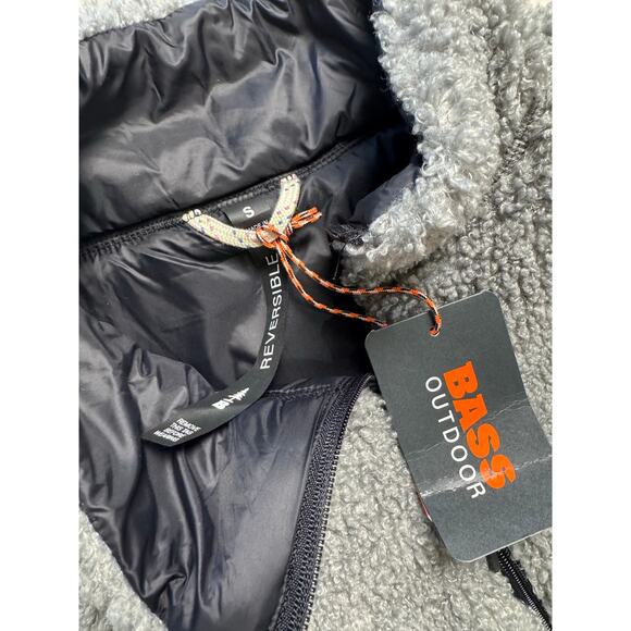 BASS OUTDOOR Women's Reversible Zip-Front Vest BLACK/GRAY NWT SIZE S - Picture 10 of 13